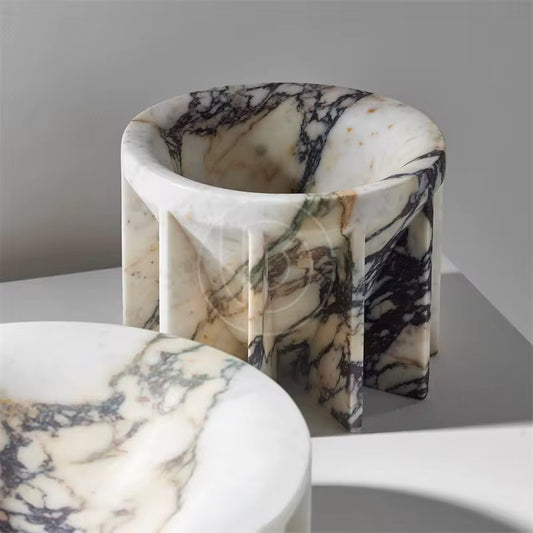 Calacatta coffee table teapots