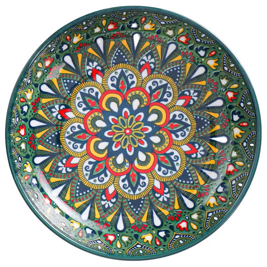 Bohemian style plate and bowl