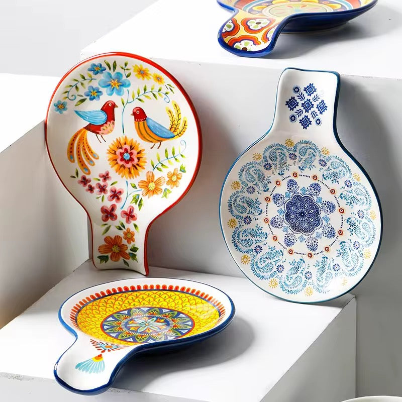 Kitchen Accessory Utensil Dishes Rack Ceramic Spoon