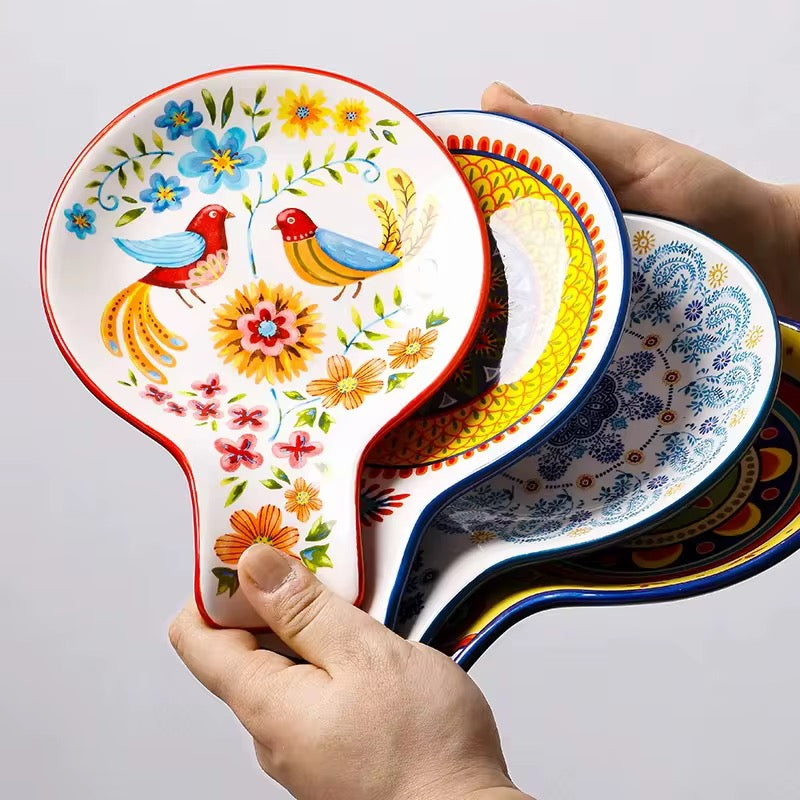 Kitchen Accessory Utensil Dishes Rack Ceramic Spoon