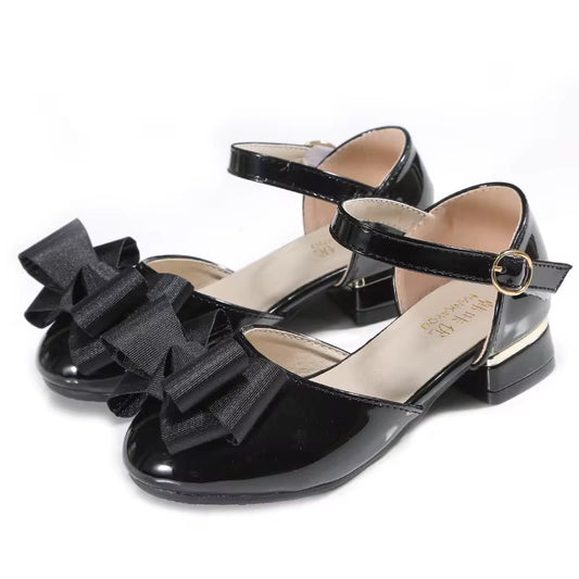 صندل بناتي بكعب حذاء للفستان (صغير/كبير)-  Girls Sandal Heel Dress Shoe (Small/Large)