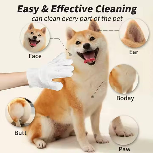 قفازات ناعمة قابلة للغسيل الحر للقطط والكلاب - Soft Free-Wash Gloves for Cats and Dogs