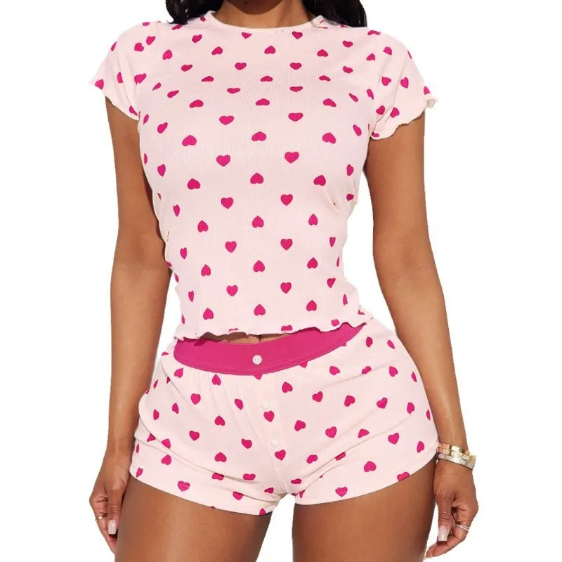 تي شيرت وشورت-بدلات نوم نسائيه