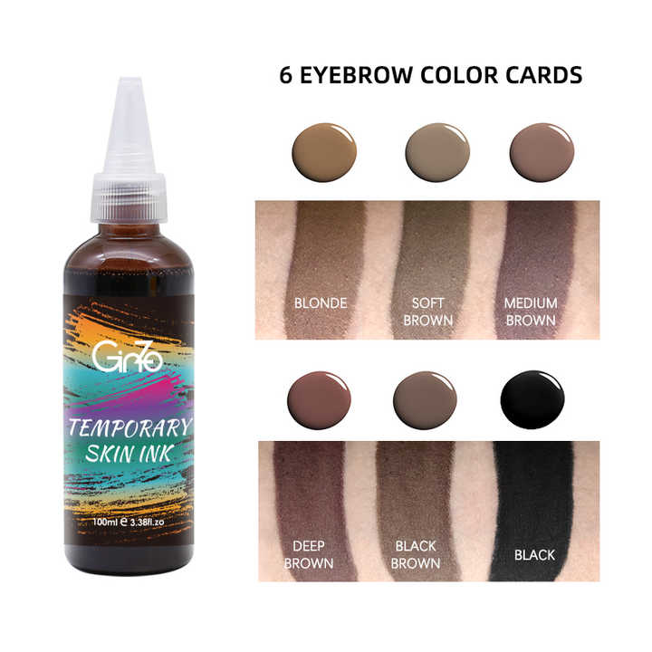 Eyebrow dye gel 