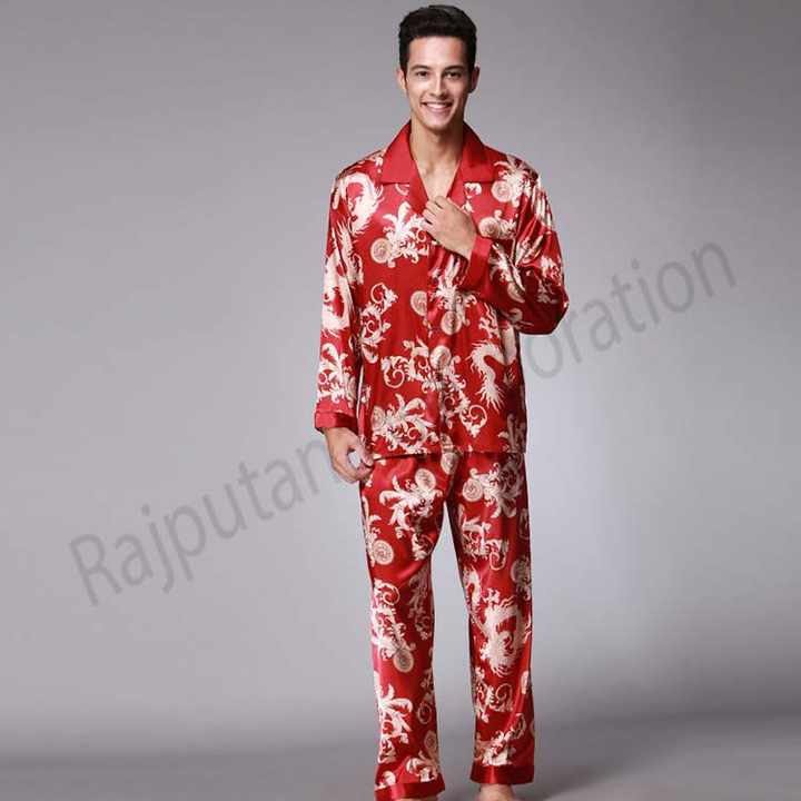 Piece Pajama Set, Men's Sleepwear 