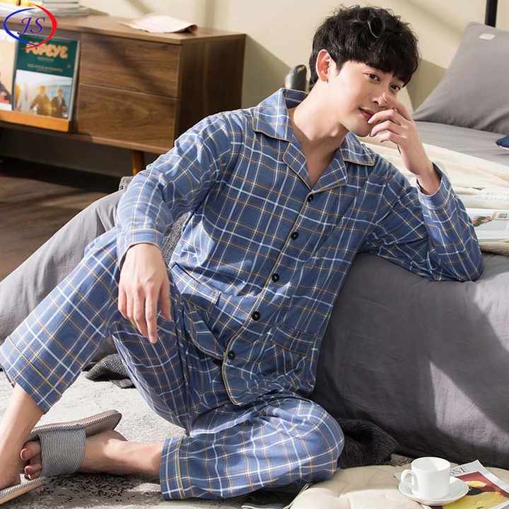 Cheap Men's Cotton Pajama Set 
