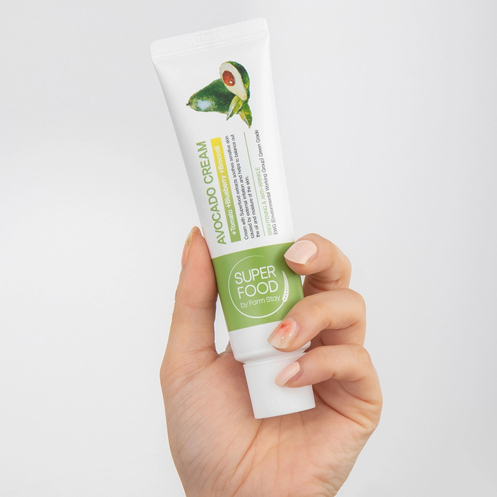 Whitening Moisturizing Nourishing Cream Farmstay Superfood Avocado - CPNP Made in Korea - Anti-aging 